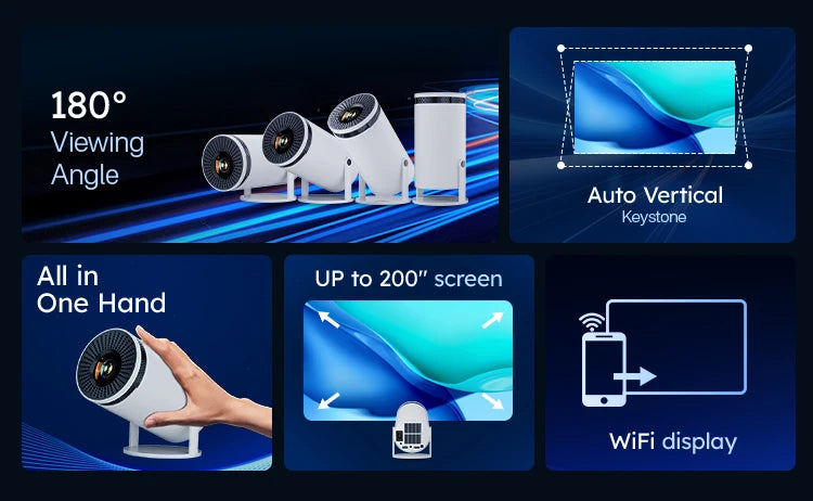 HY300 Smart Android Mini Projector
