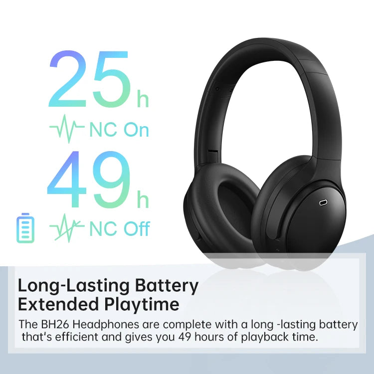 BH26 Bluetooth ENC Noise Cancelling Headphones